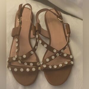 JCrew jewel bedazzled sandals